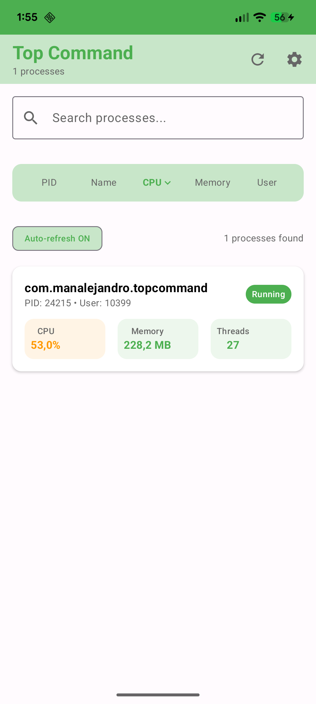 Top Command Screenshot